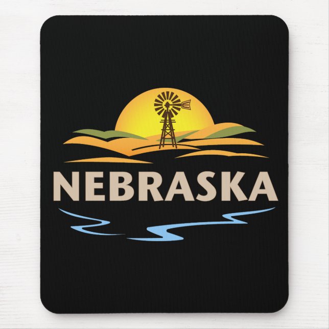 Nebraska United States of America Mouse Pad (Front)