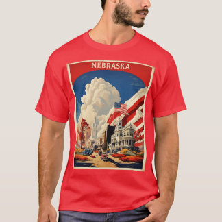 Nebraska United States of America Tourism Vintage T-Shirt