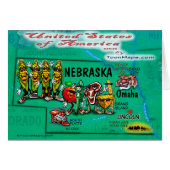 Nebraska USA Card (Front Horizontal)