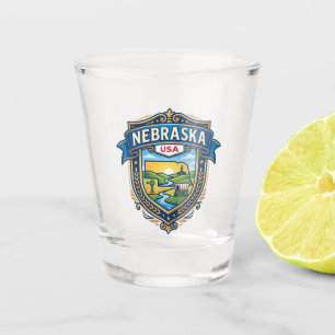 Nebraska USA Shot Glass