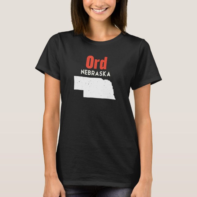 Nebraska Usa State America Travel Nebraskan Ord T-Shirt (Front)