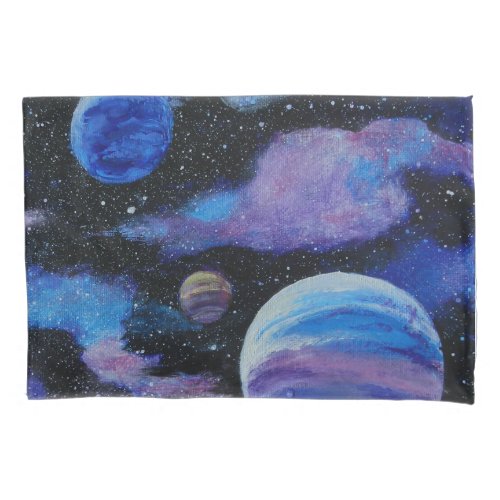 Nebula and Planets Space Pillowcase