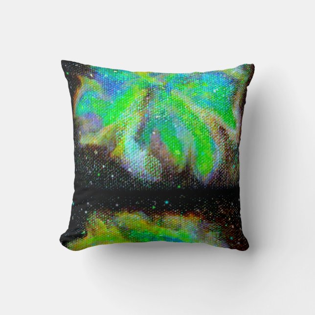 Nebula and Space Dust Reversible Throw Pillows (Front)