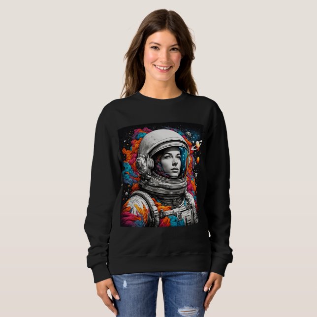 Nebula Astronaut Sweatshirt (Front Full)