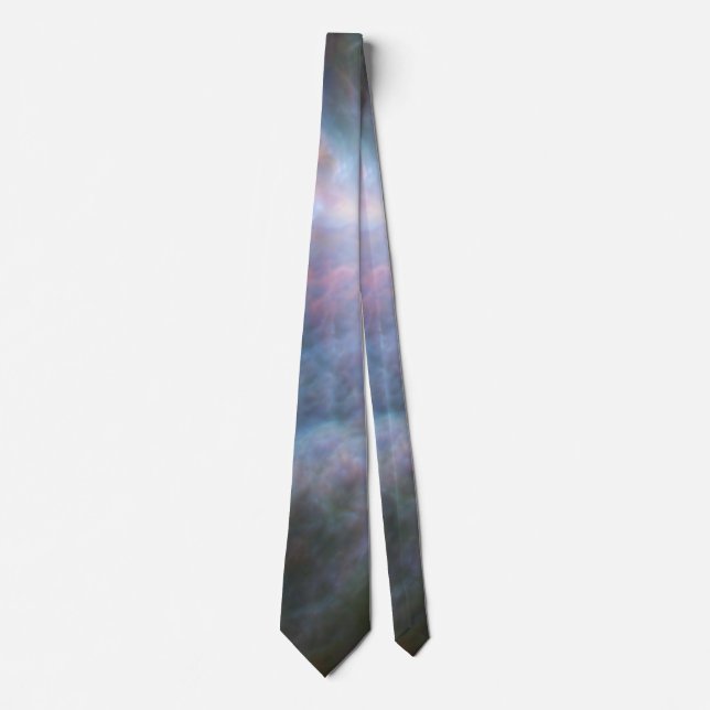 Nebula Astrophysics Light Blue Orion's Rainbow Neck Tie (Front)