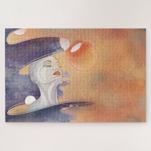 Nebula Attack and Galactic Pearl Necklace Jigsaw Puzzle