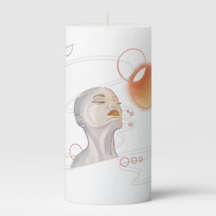 Nebula Attack and Galactic Pearl Necklace Pillar Candle