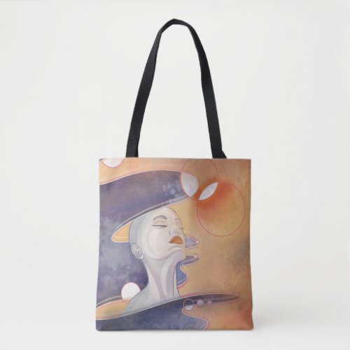 Nebula Attack and Galactic Pearl Necklace Tote Bag