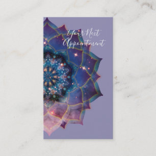 Nebula Bloom Mandala Appointment Card