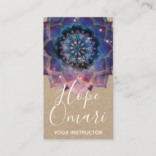 Nebula Bloom | Mandala Business Card (Front)