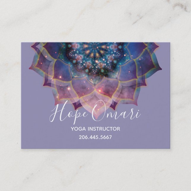 Nebula Bloom | Mandala Business Card (Front)