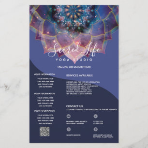 Nebula Bloom Mandala Flyer