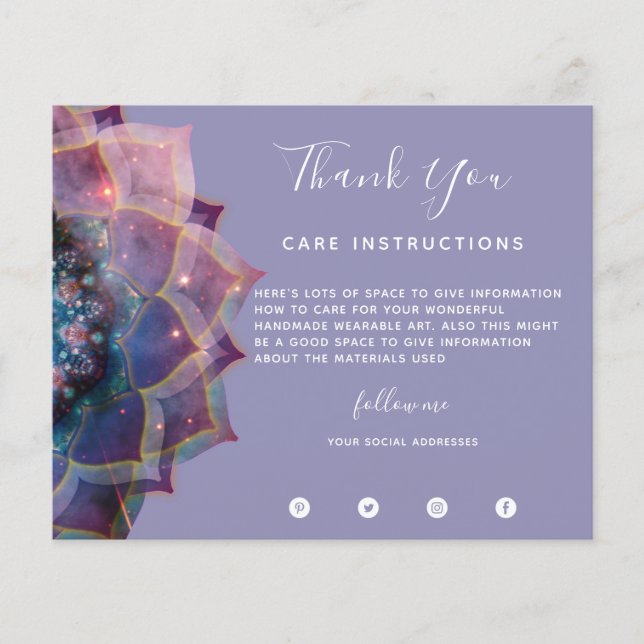 Nebula Bloom | Mandala Flyer (Front)