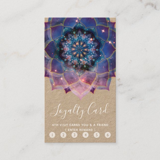 Nebula Bloom | Mandala Loyalty Card (Front)