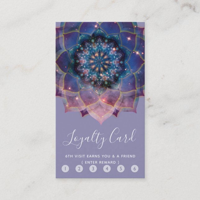 Nebula Bloom | Mandala Loyalty Card (Front)