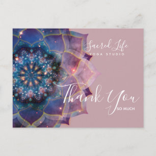 Nebula Bloom Mandala Postcard