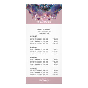 Nebula Bloom   Mandala Rack Card