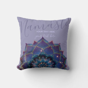 Nebula Bloom   Mandala Throw Pillow