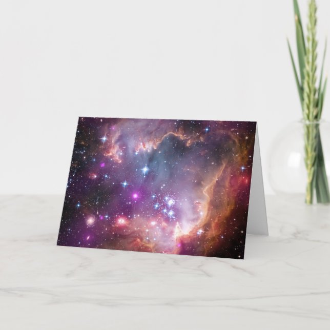 Nebula bright space stars galaxy hipster geek cool card (Front)