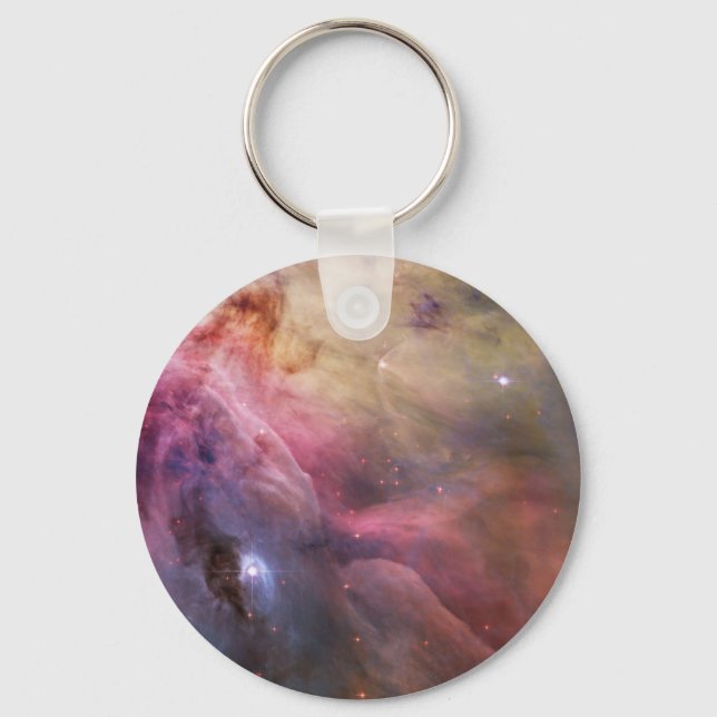Nebula bright stars galaxy hipster geek cool space keychain (Front)