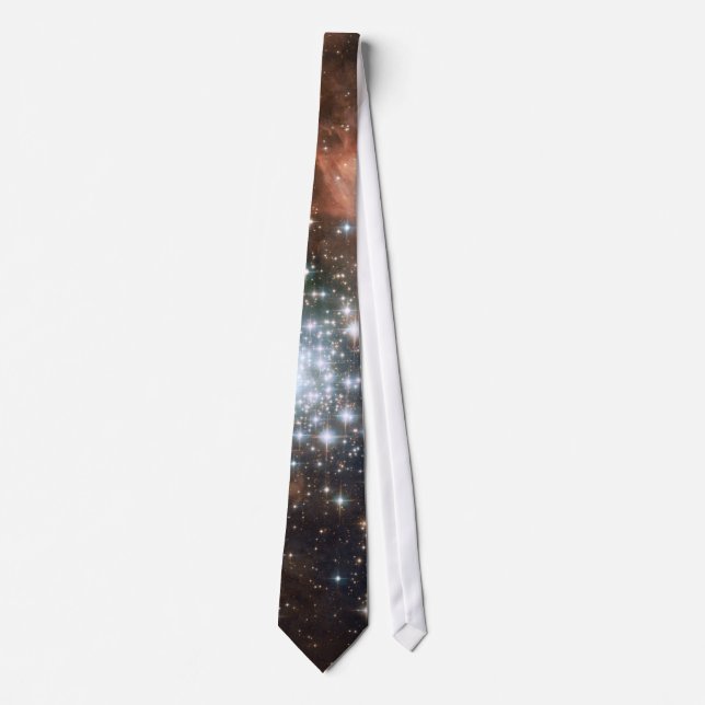 Nebula bright stars galaxy hipster geek cool space tie (Front)