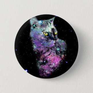 Nebula Cat In Space Pinback Button