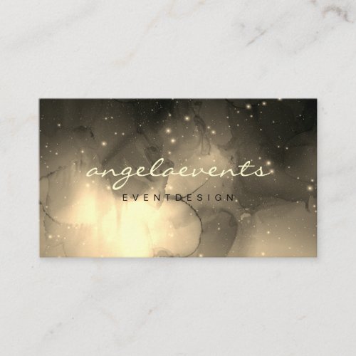 Nebula Celestial Gold Business Card