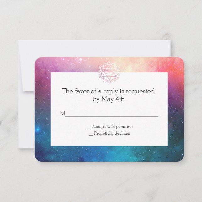 Nebula & Chakra Rsvp Card (Front)