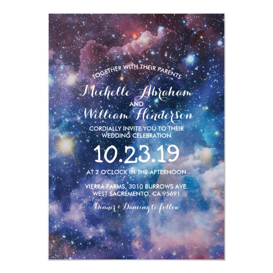 Galaxy Invitation Template 9