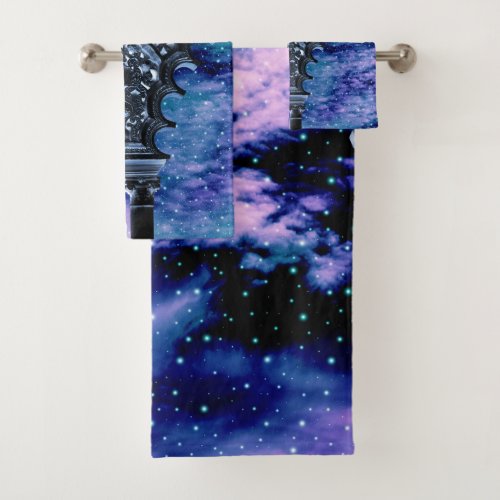 Nebula Dream Arches 2 wall art Bath Towel Set