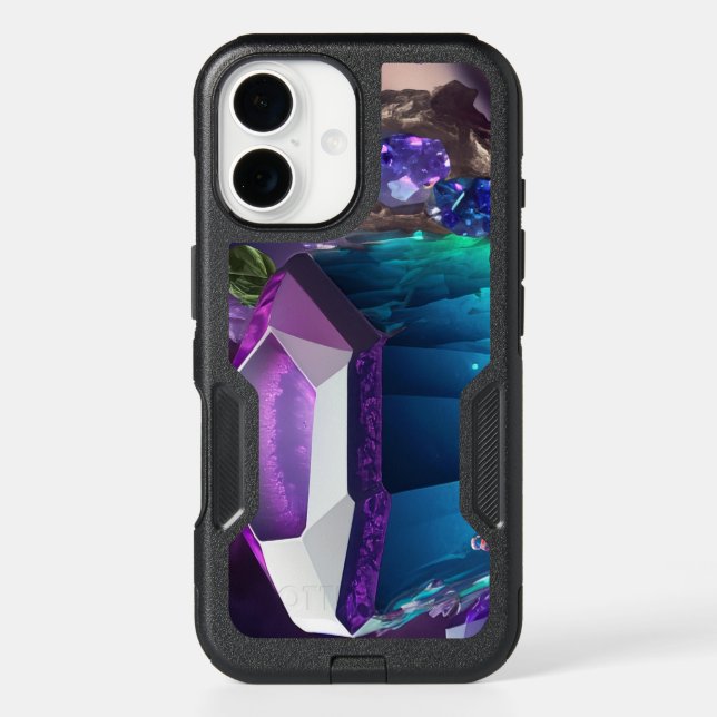 Nebula Dreams Abstract Underwater Jewels Crystal Otterbox iPhone Case (Back)