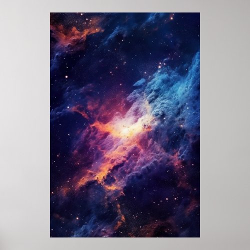 Nebula Dreams Journey through Starlit Worlds Poster