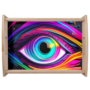 Nebula Eye Design Serving Tray