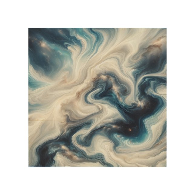 Nebula Flow Wood Wall Art (Front)