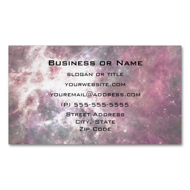 Nebula Formation in Outer Space Business Card Magnet (Front)