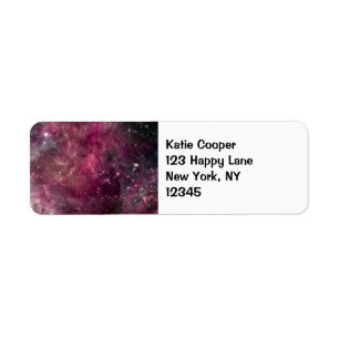 Nebula Formation in Outer Space Label