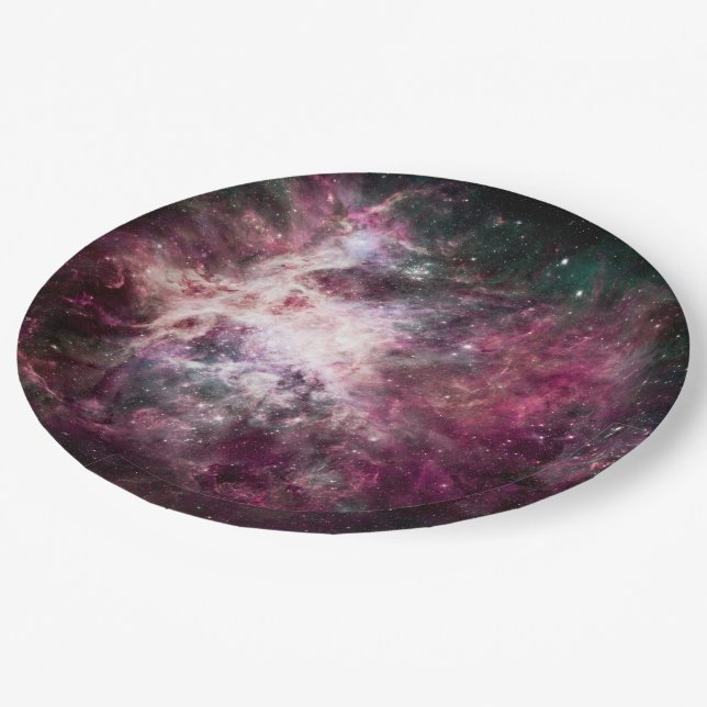 Nebula Formation in Outer Space Paper Plates (Angled)