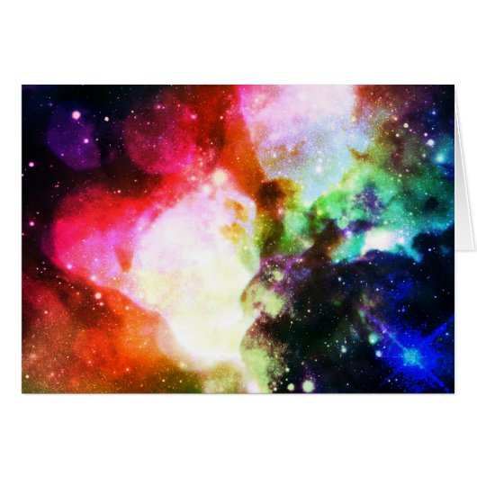 Nebula Galaxy Rainbow Cards (Front Horizontal)