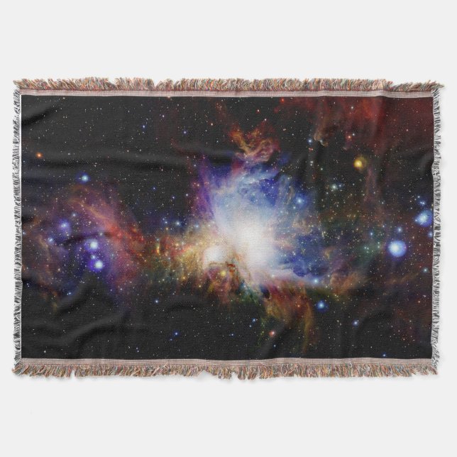 Nebula Galaxy Throw Blanket (Front)