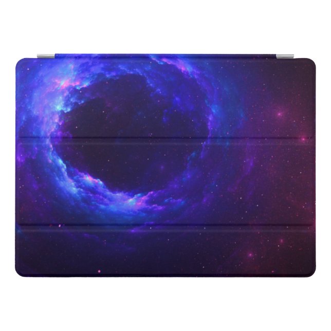 Nebula Gas Cloud Ring Blue and Purple iPad Pro Cover (Horizontal)