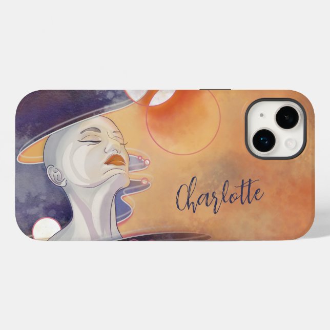 Nebula Goddess Personalized Name  Case-Mate iPhone Case (Back (Horizontal))