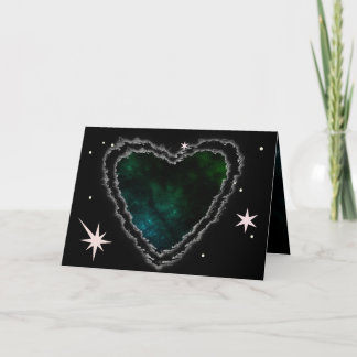 Nebula Heart Sci Fi Valentine Love Romance Card