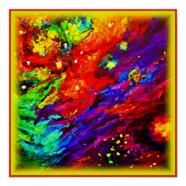 Nebula In Our Universe Painting. Buy Now Poster (Front)