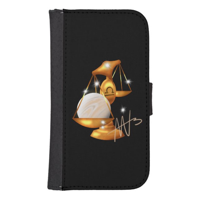 Nebula Libra Venus Zodiac Samsung Galaxy Wallet Case (Front)