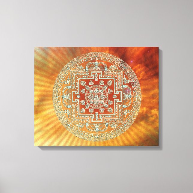Nebula Mandala - Wrapped Canvas Print (Front)
