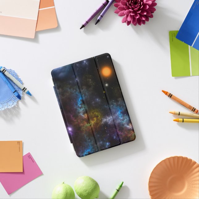 Nebula Menagerie iPad Mini Cover (In Situ)