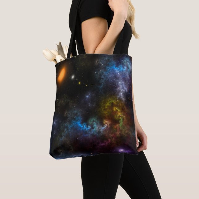 Nebula Menagerie Tote Bag (Close Up)