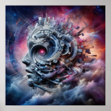 Nebula of Thought - Abstract Art - Surreal Digital