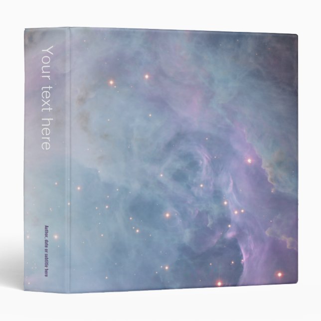 Nebula Orion Astronomy blue brown beige sky stars 3 Ring Binder (Front/Spine)