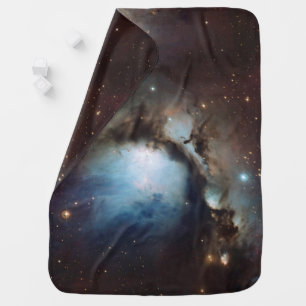 Nebula Orion Astronomy blue brown beige sky stars Baby Blanket